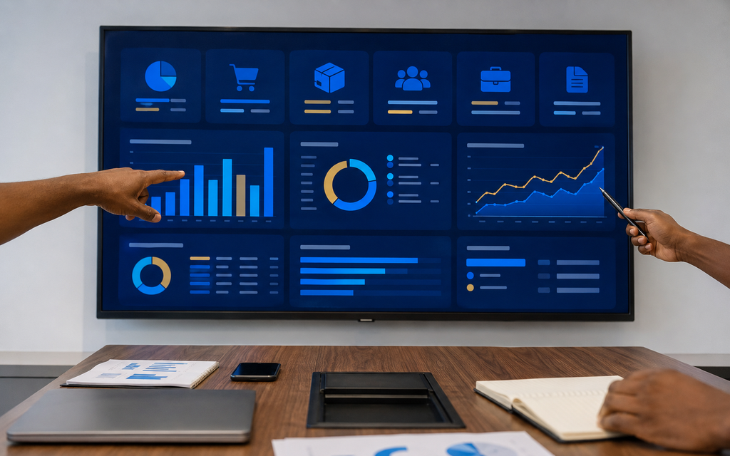 Affordable ERP & Business Management Systems service workspace